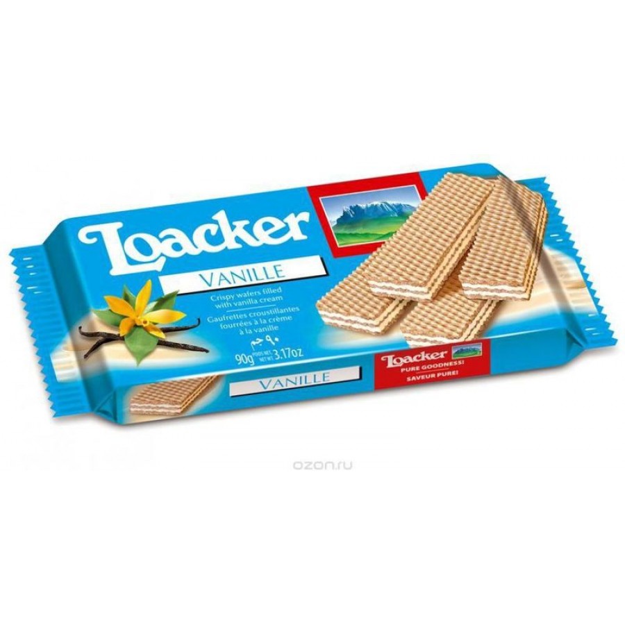 Loacker Vanilla Pure Goodness 90 Gm / 8000380153480