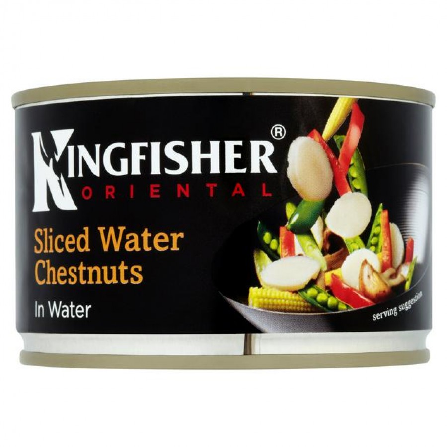 Kingfisher Sliced Water Chestnuts in Water 225g 5011826420205