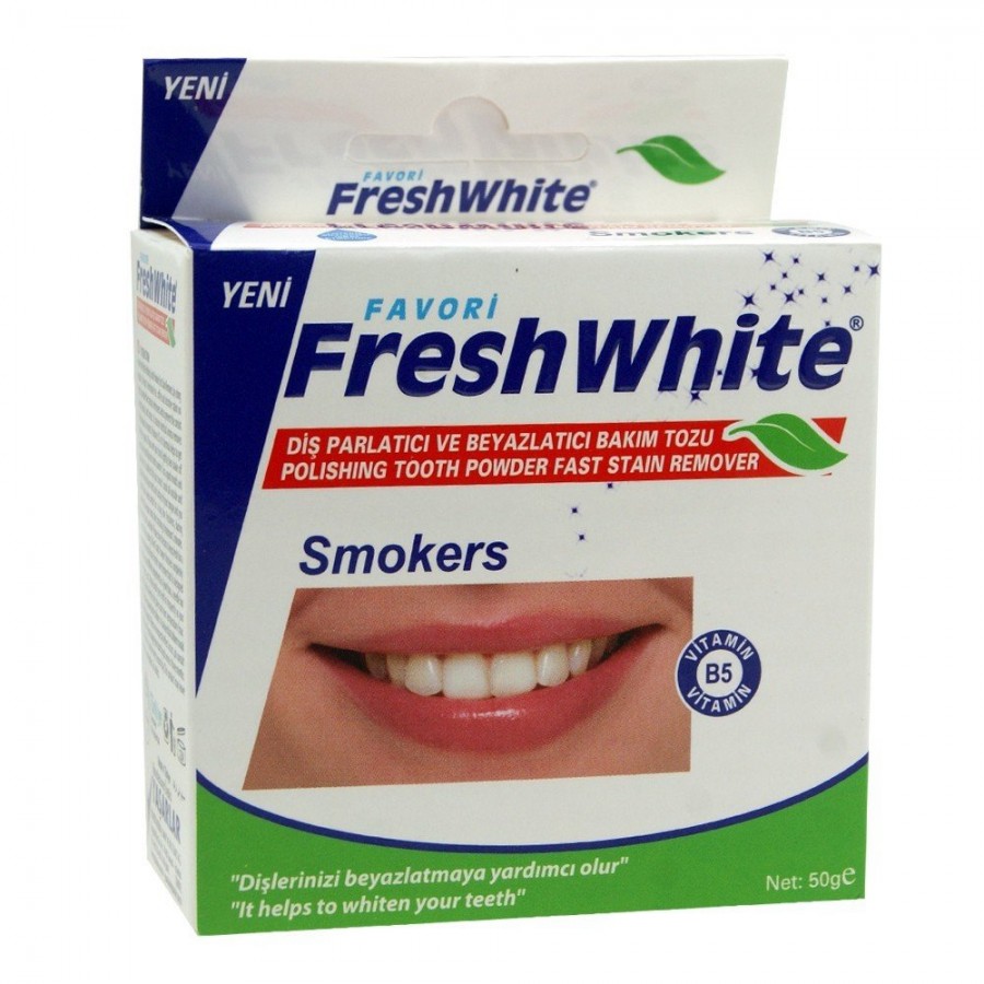 FRESH WHITE DENTAL POWDER SMOKERS 50G / 8697417441100