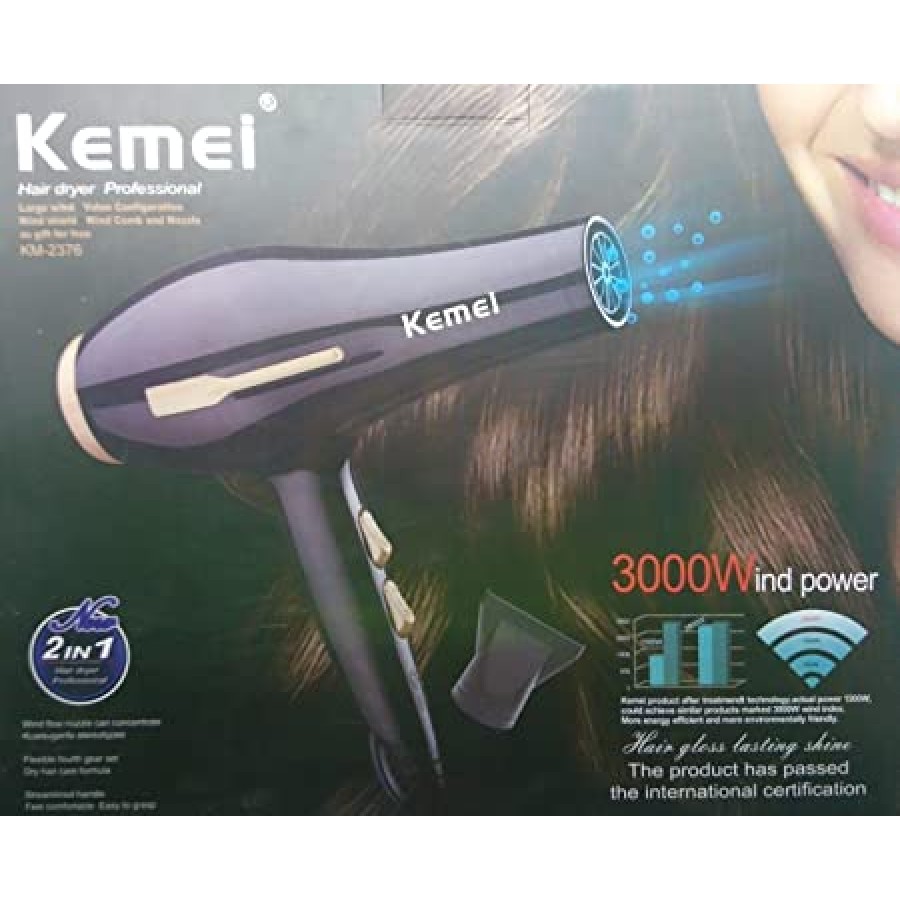 Kemei Hair Dryer 1800 Wind Power / 6955549388925