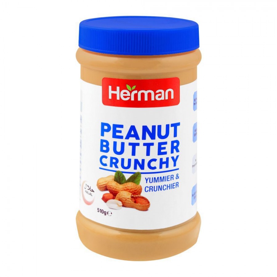 Herman Peanut Butter Grunchy 510gm / 6294002406395