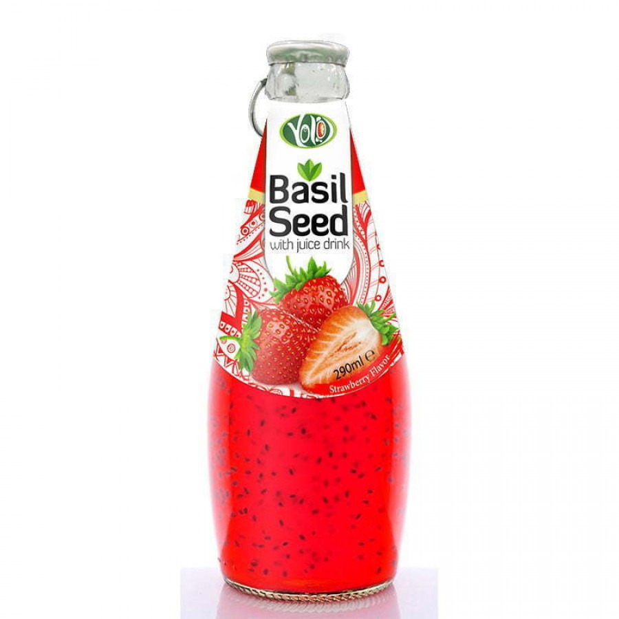 Basil Seed Strawberry Drink 290 ml / 8859017900436