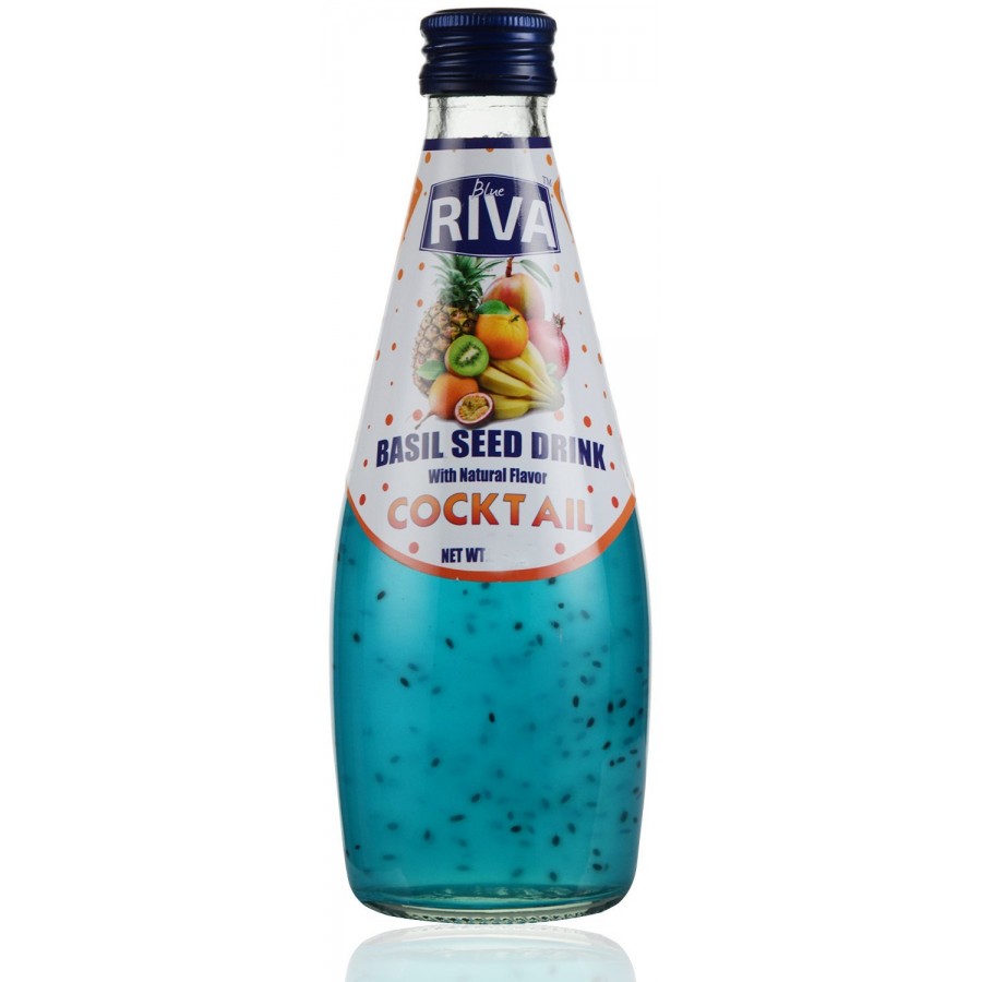 BLUE RIVA BASIL SEED DRINK COCKTAIL 290ML / 8859017900405