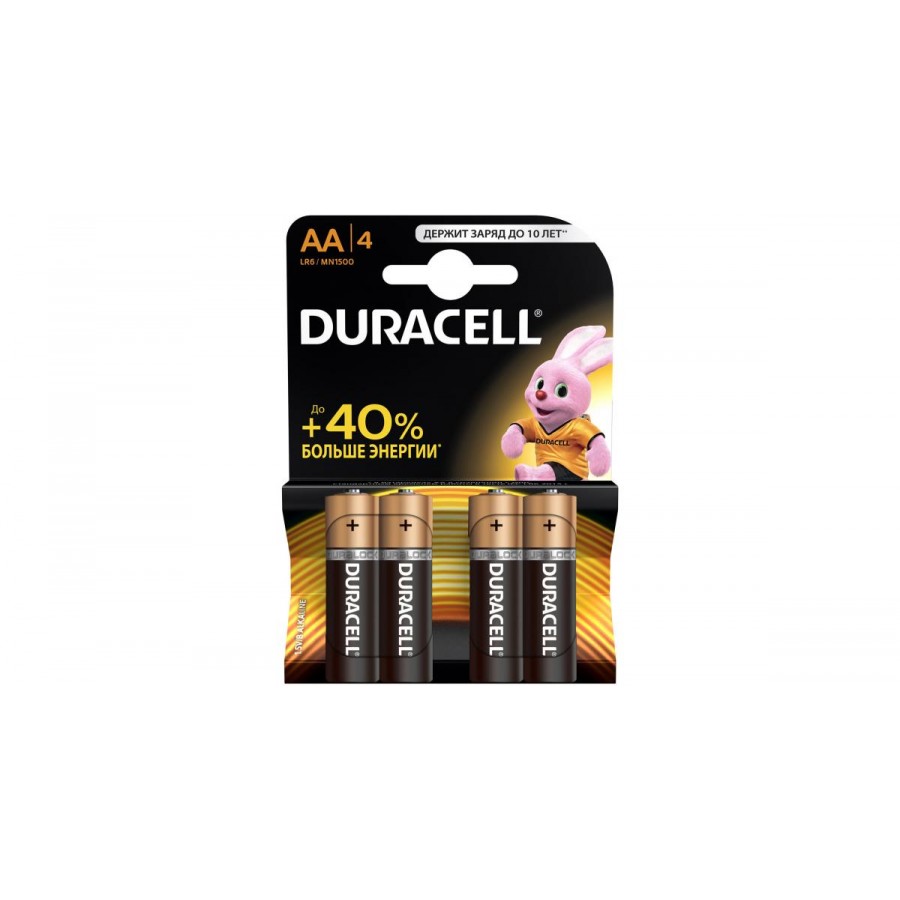 Battery AA Duracell 1x4pcs 5000394052536