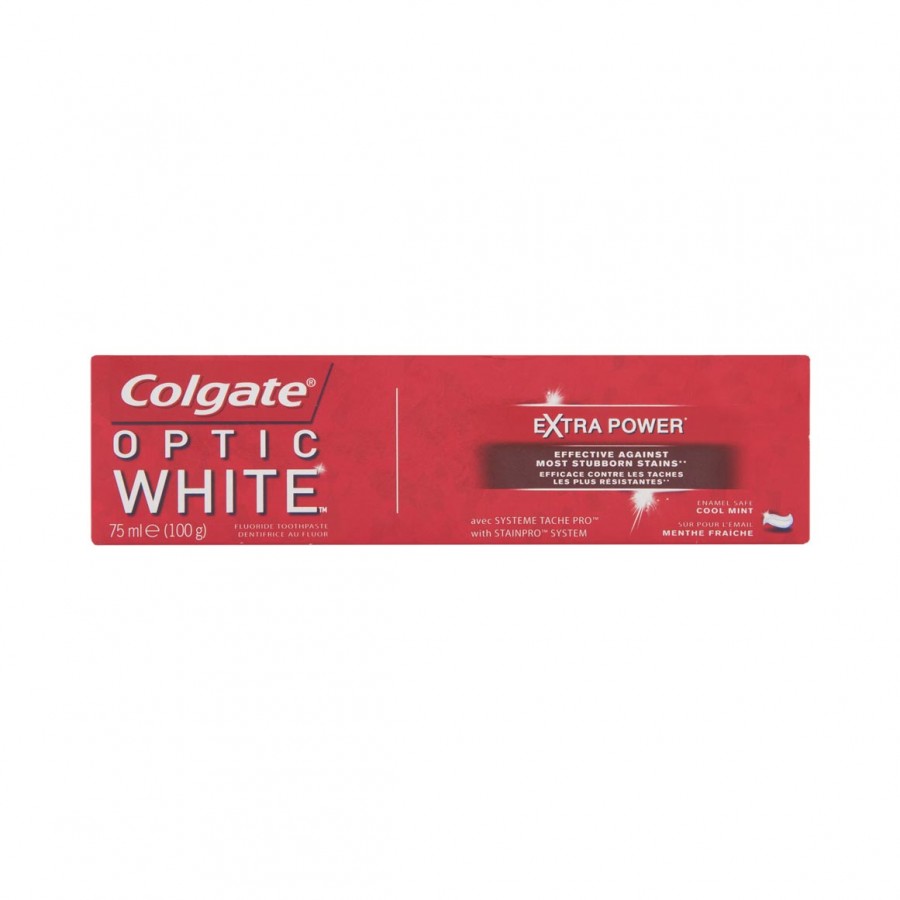 Colgate Optic White Extra Power Whitening Toothpaste, 75ml 8718951159402