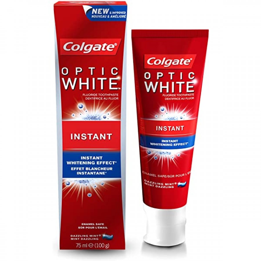 Colgate Toothpaste 75ml Optic White Instant 8714789930848