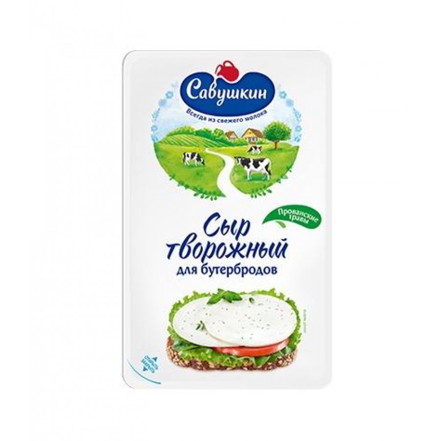 Curd cheese "Savushkin" "Slivochny",fat in dry matter-60%,150g /  4810268036149