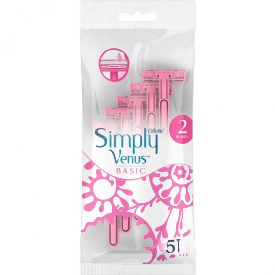 Gillette Simply Venus Basic 2 blades 5pcs (7702018482740)