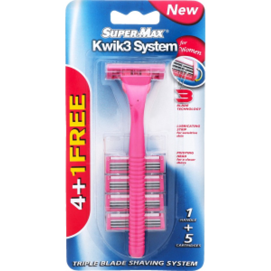 Super Max Kwik3 System for Women 5 Blades (5013405653929)