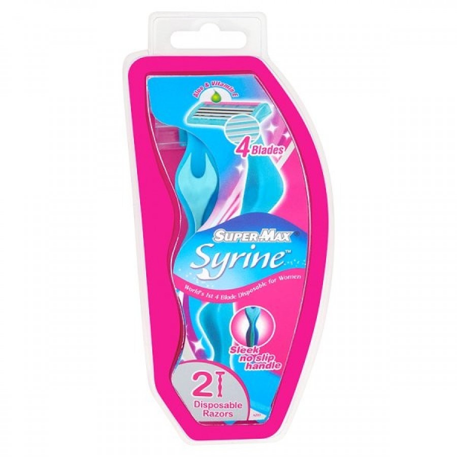 Super Max Syrine 4 Blades 2 Razor (5013405649175)