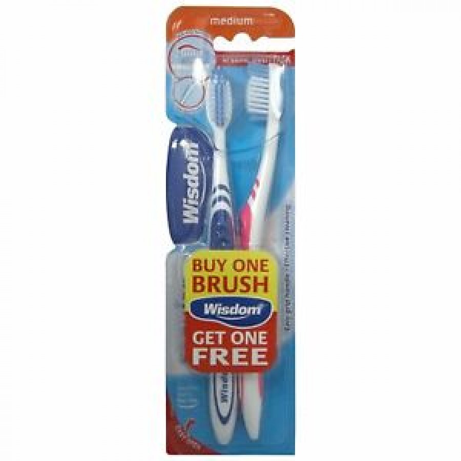 Wisdom toothbrush 1+1 medium (5028763002371)