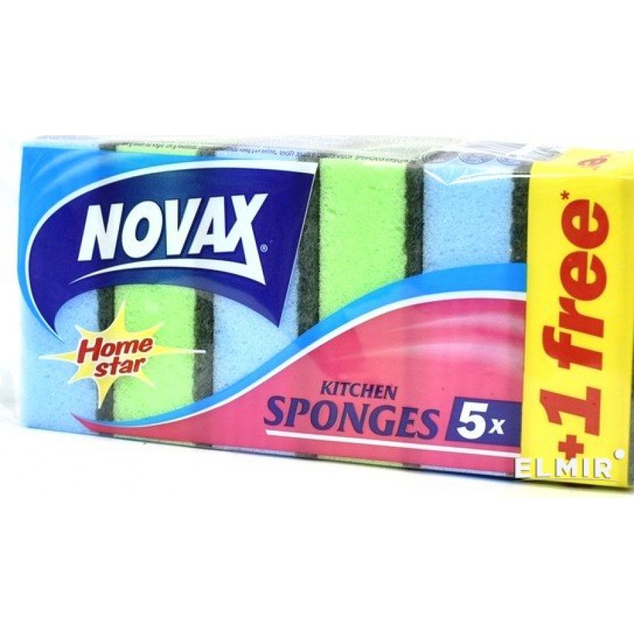Novax kitchen sponge 6 pcs (4823058300962)