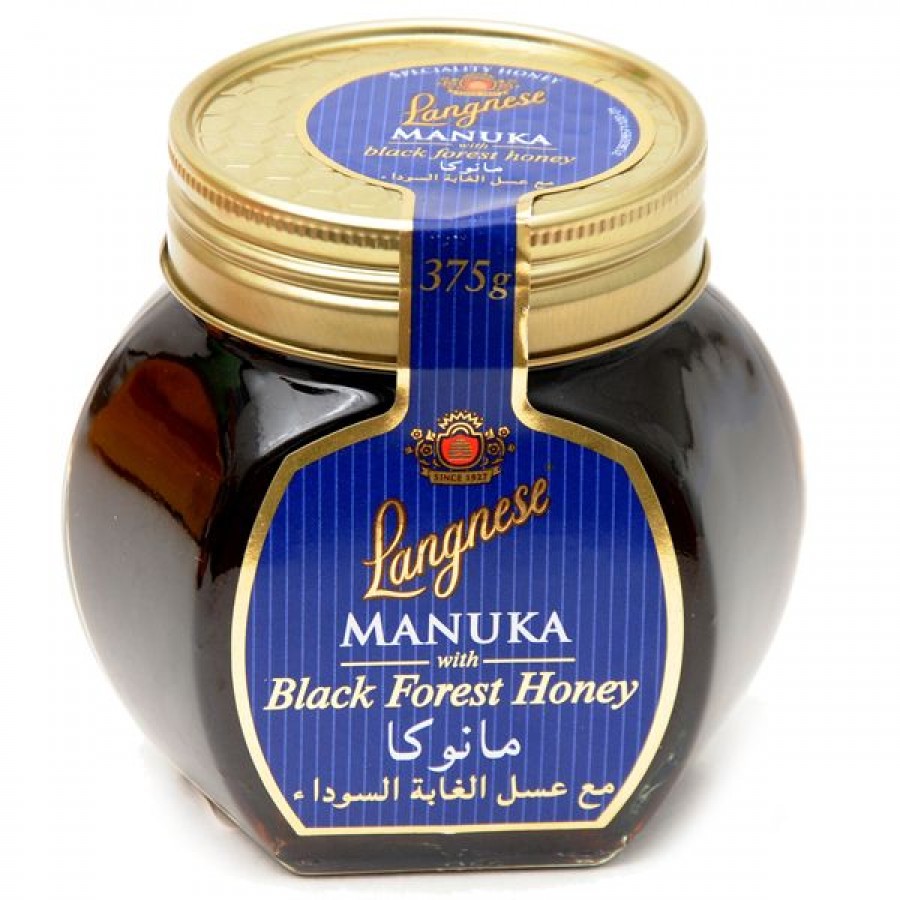 Langnese manuka black forest honey 375g (4023300857101)