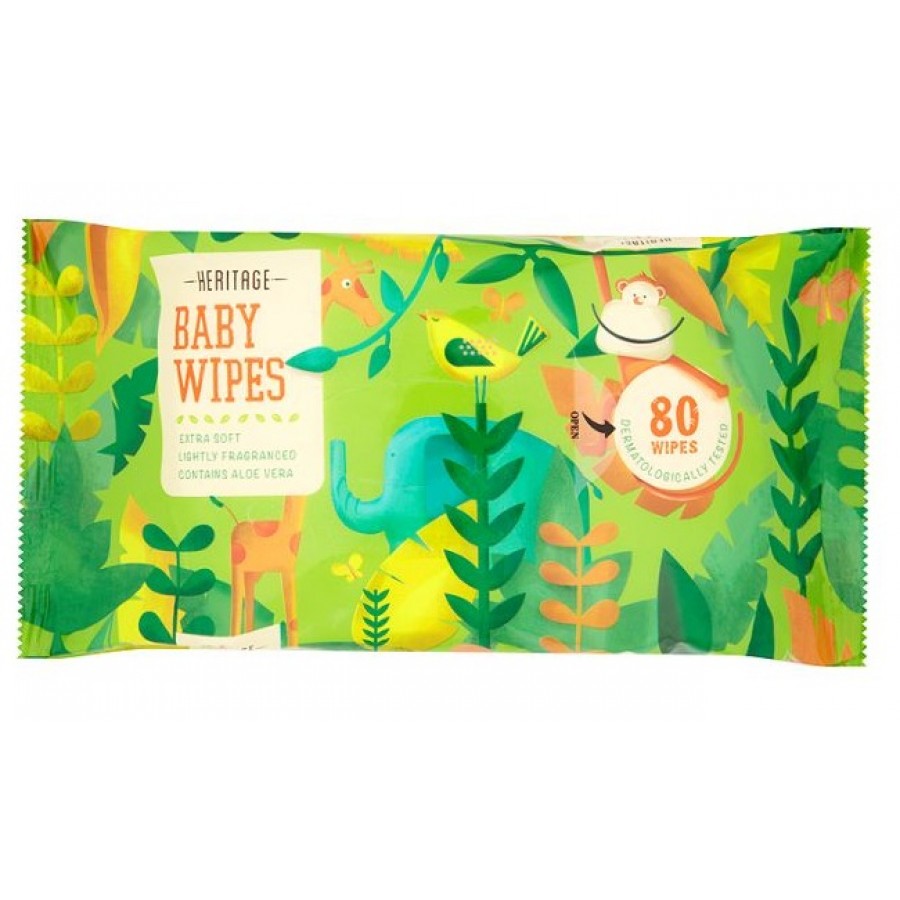 Baby Wipes Heritage Extra Soft 80 Pcs (5010893010562)