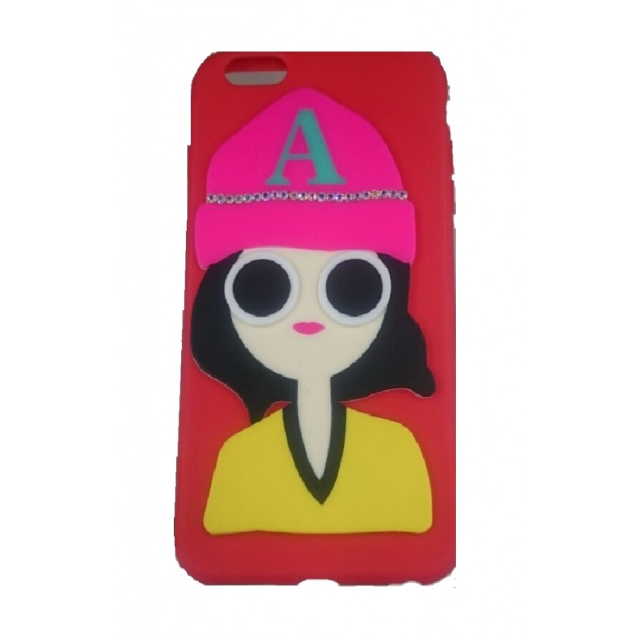 iPhone 6 Plus Mobile Cover (Red A 1513)