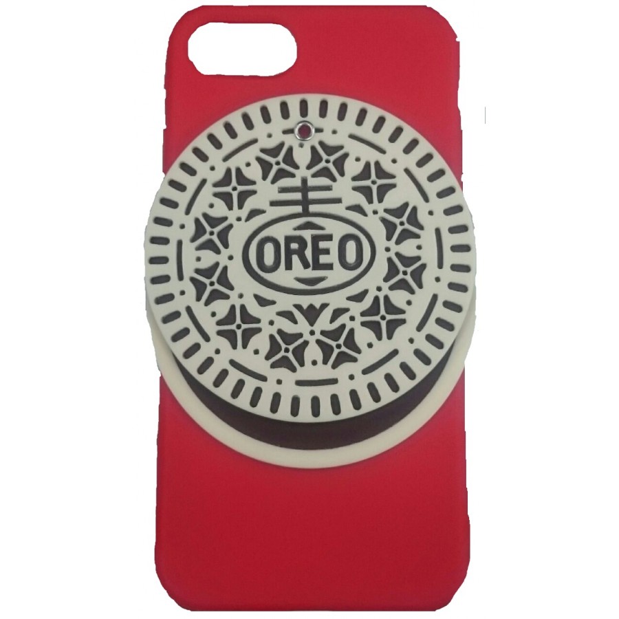 iPhone 7 Mobile Cover (Red with Oreo 1514-2)