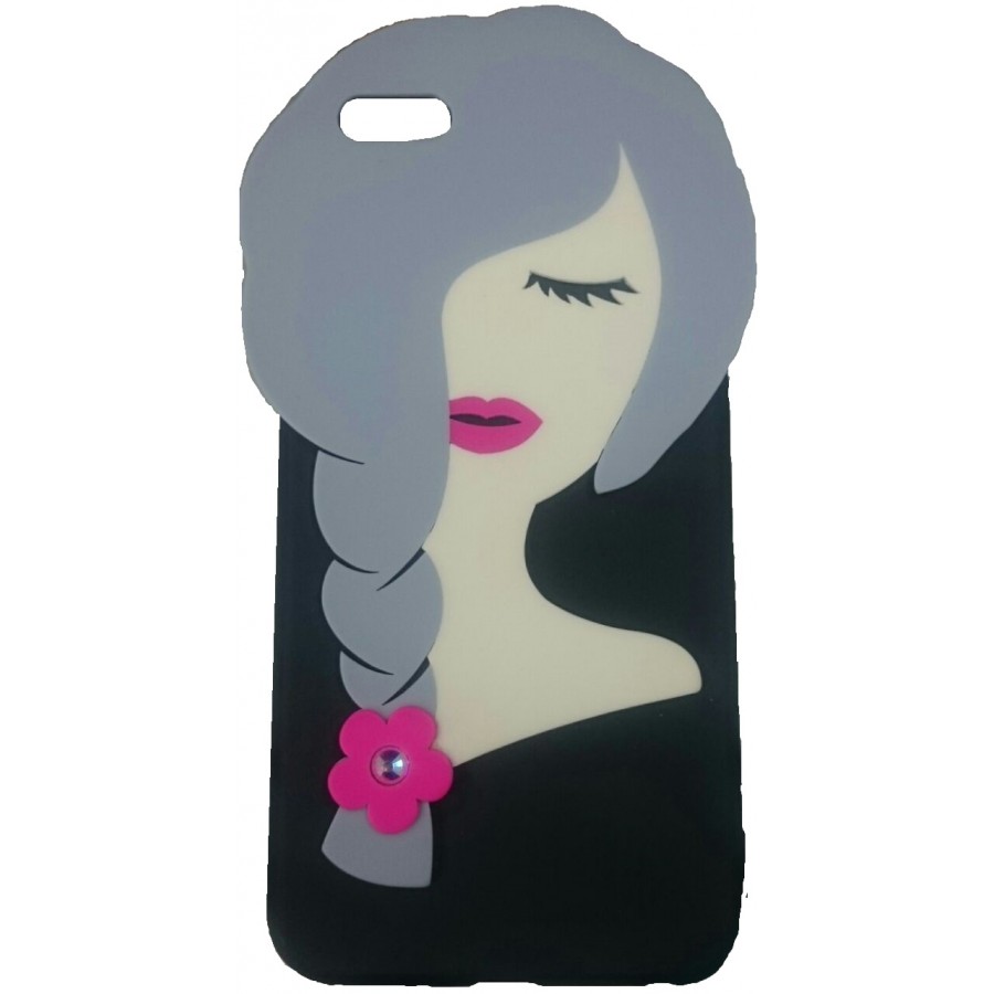 iPhone 6 Plus Mobile Cover (Gray Hair 1513 -1)