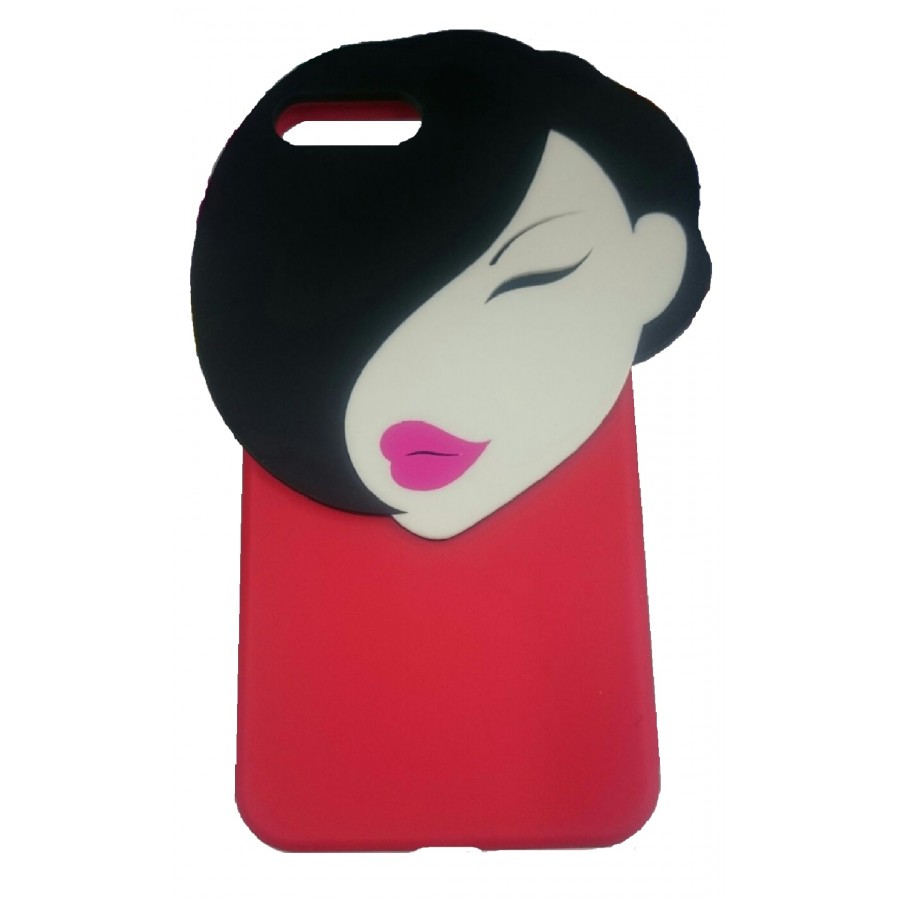 iPhone 6 Mobile Cover Red (Black Hair) 1515-4