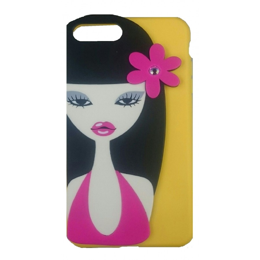 iPhone 6 Mobile Cover Yellow (Flower 1515-3)