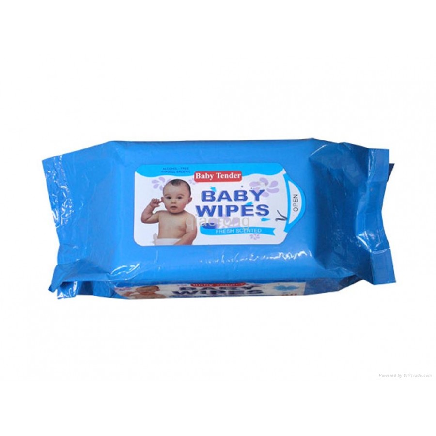 Baby Wipes Blue Baby Tender 80 pcs (6972104324563)