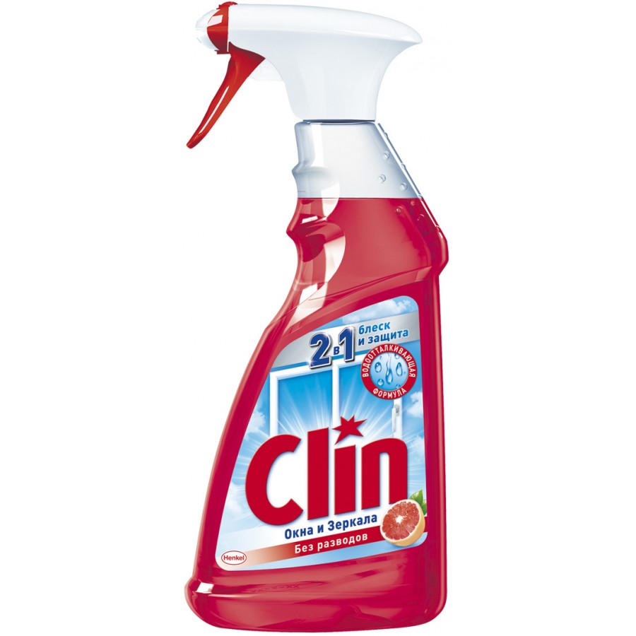 window and glass cleaner clin grapefruit 500ml (9000101049701)