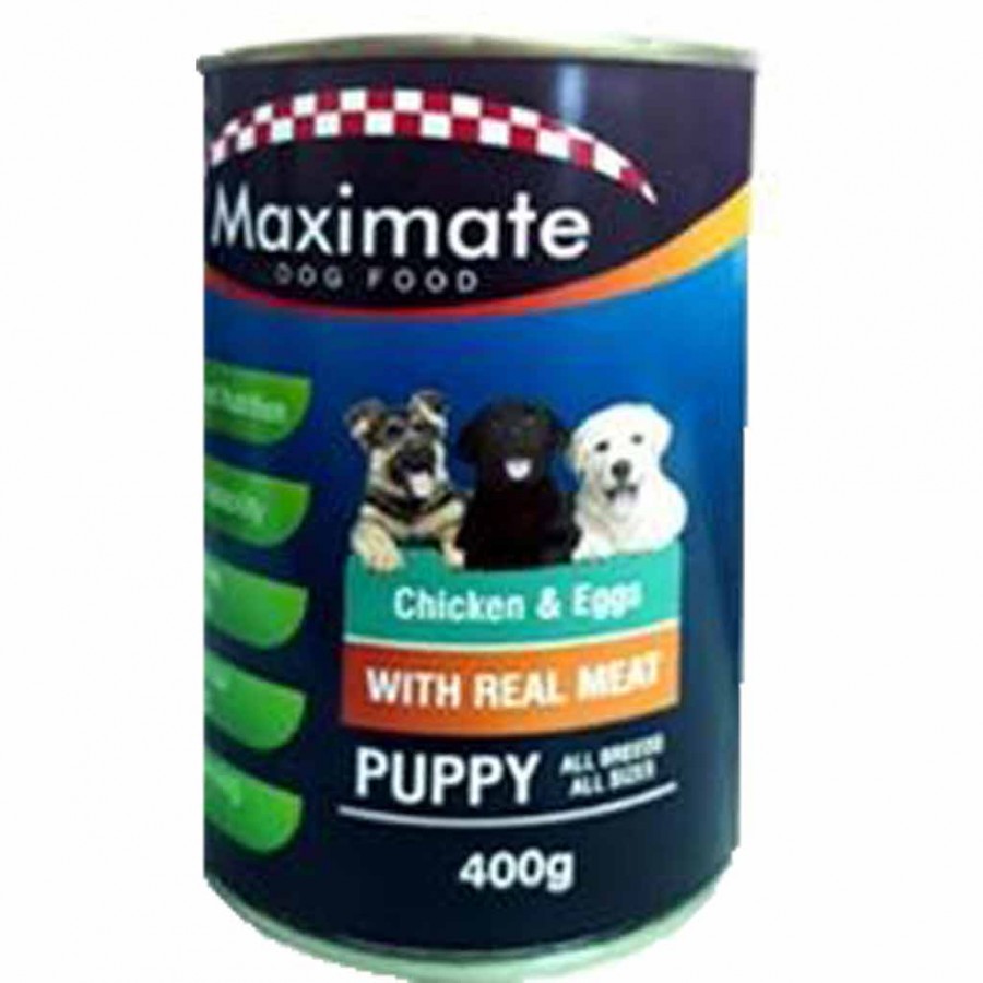 maximate-dog-food-chicken-eggs for puppy 400g (8015912511027)