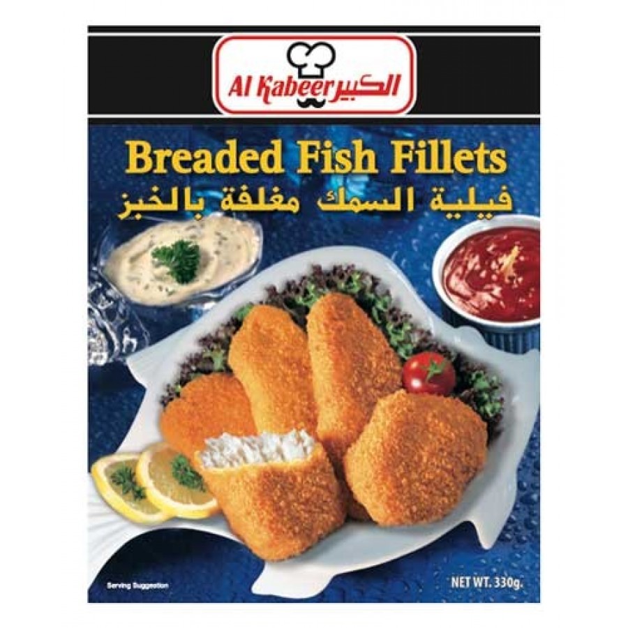 Breaded Fish Fillets Al kabeer 330g (5033712140806)