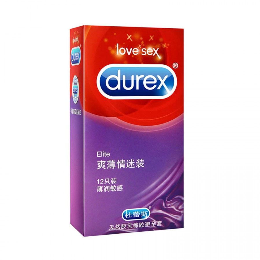Condom Love Sex Durex Elite Durex 12 Pcs (6923146198025)