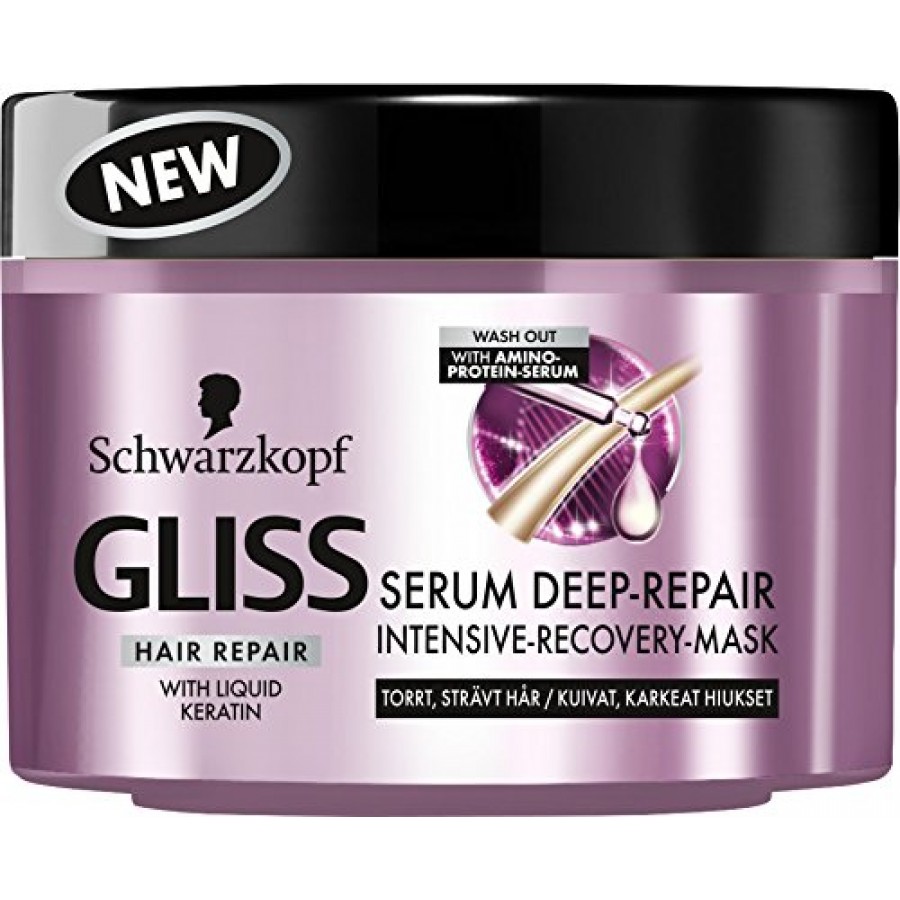 Gliss Hair Repair with liquid serum Deep-Repair Extremely Strained Hair  Schwarzkofp 200ml