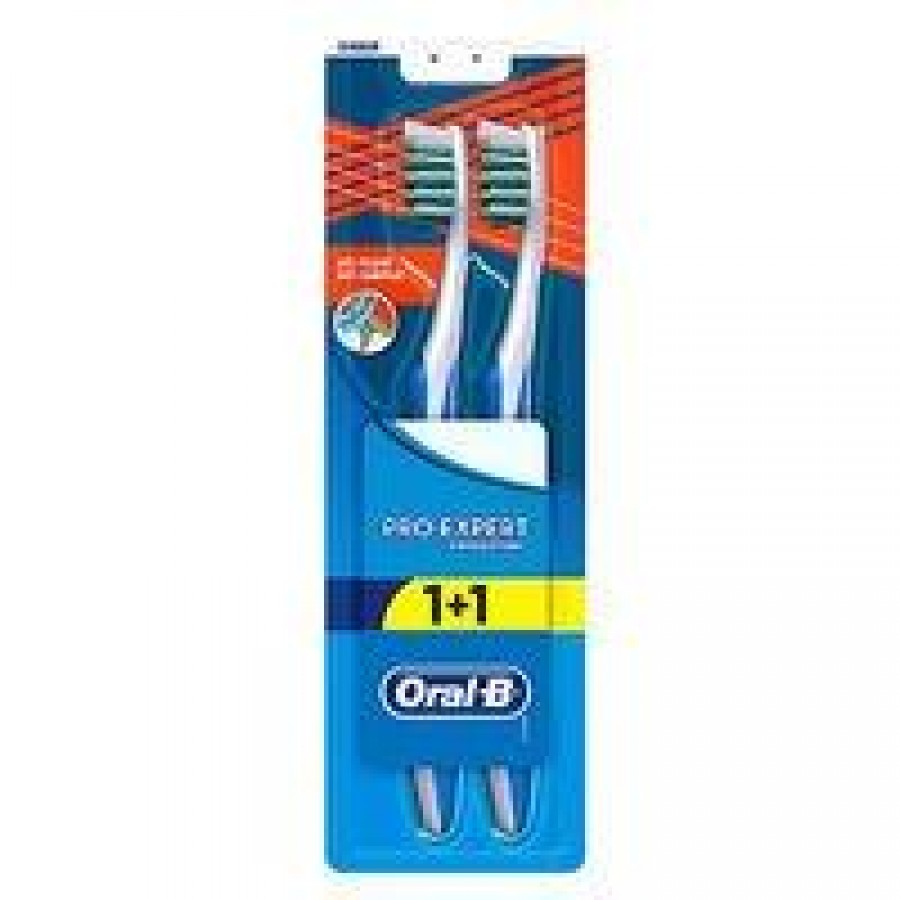 Oral B Pro Expert Cross Action  1+1 Tooth Brush (3014260022235)