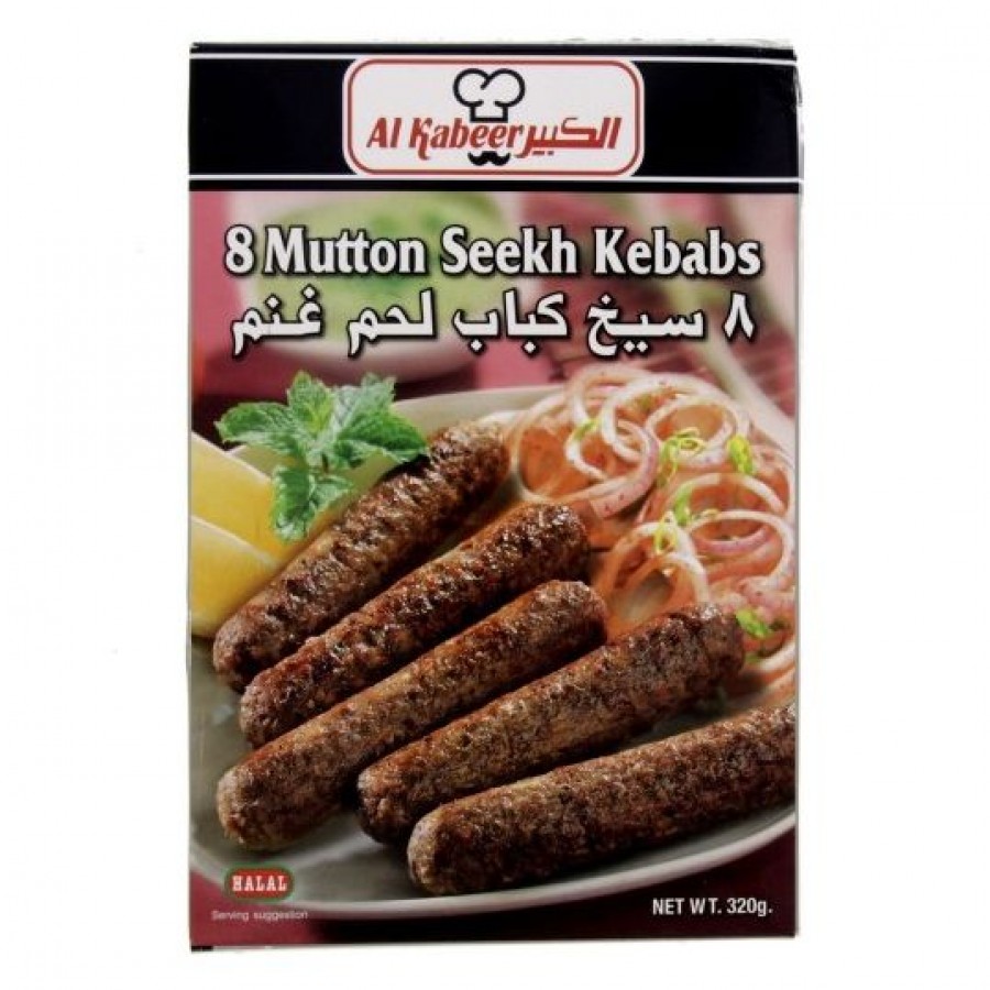 Al Kabeer 8 Mutton Seekh Kebabs 5033712120051 