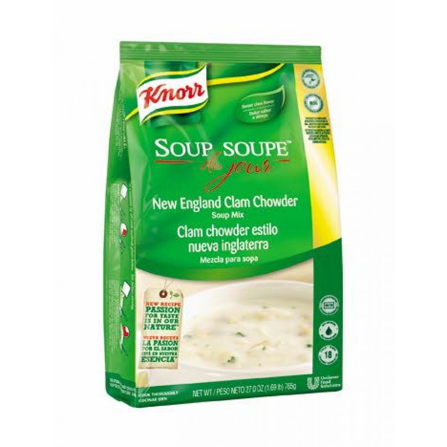 New England Clam Chowder Soup Mix Soup Soupe Knorr 765g  / 048001253315