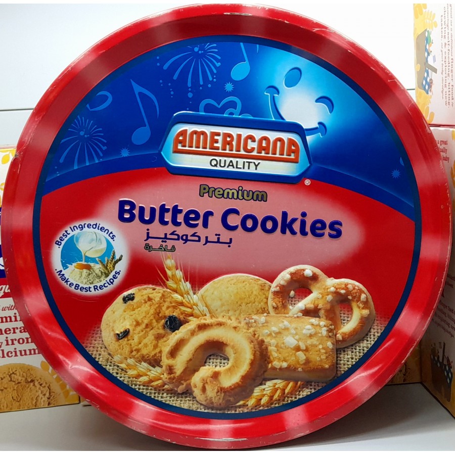 Americana Butter Cookies, Tin Red, 454g 6281033213047