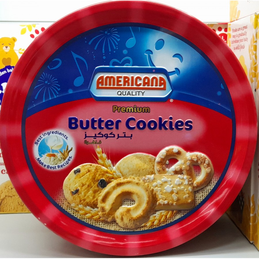 Americana Butter Cookies, Tin Red, 908g 6281033213030