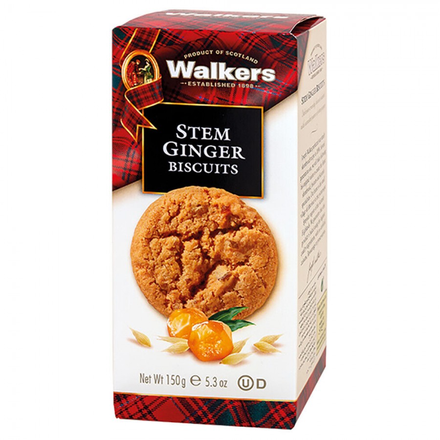 Walkers Stem Ginger Biscuits 039047005426