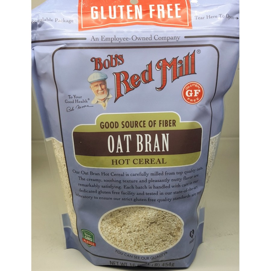 Bobs Red Mill Gluten Free Oat Bran Hot Cereal 454g 039978013781