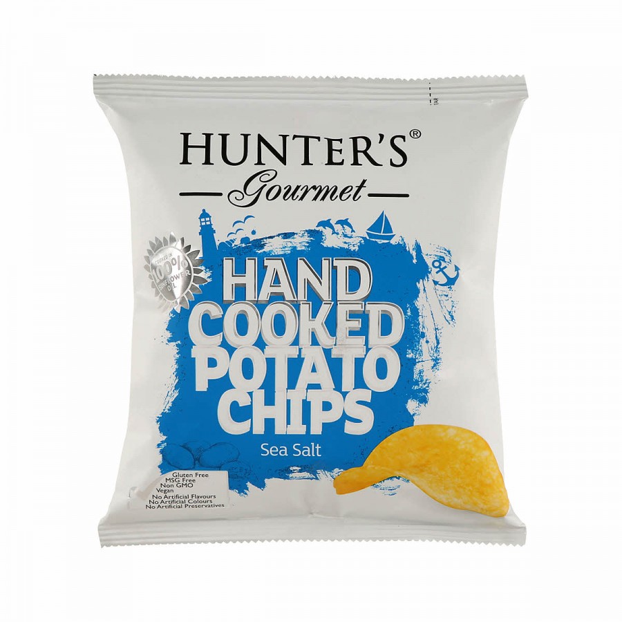 Hunter's Hand Cooked potato Chips Sea Salt 40g 733603091778