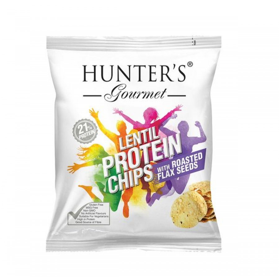 Hunter's lentil protein Chips With Roasted Flax Seeds 25g 733603094823