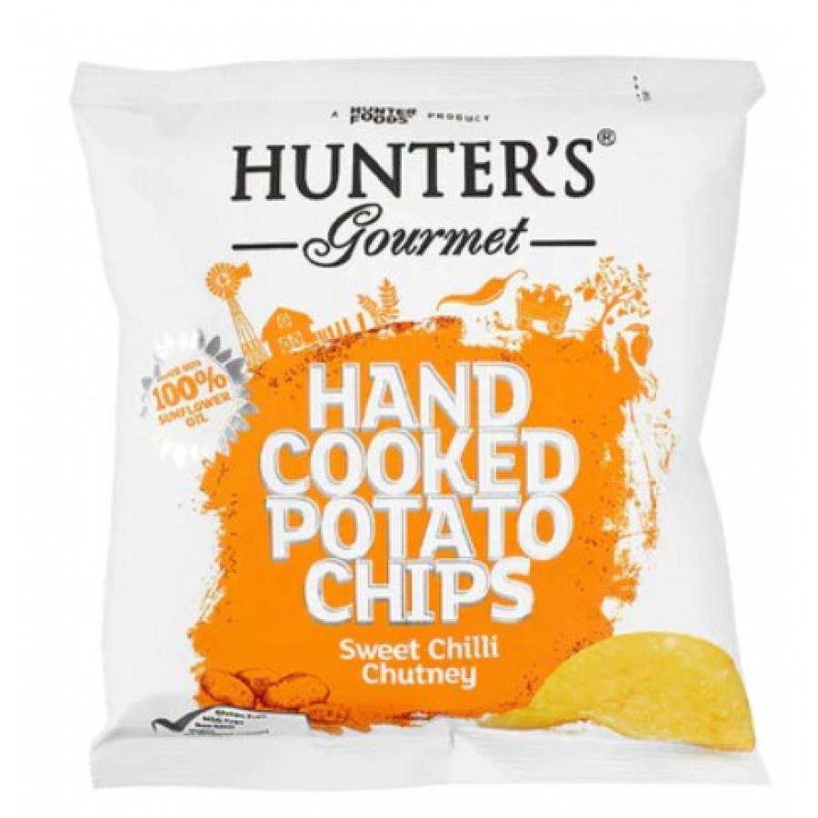 hunter's Hand Cooked Potato Chips Sweet Chilli Chutney 40gm 733603098364