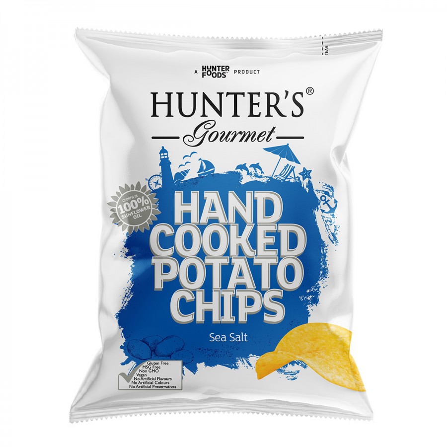 hunters-gourmet-hand-cooked-potato-chips-sea-salt-125gm 733603094014
