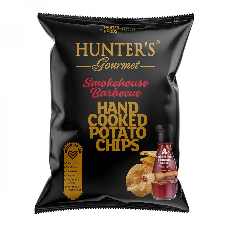 hunters-gourmet-hand-cooked-potato-chips-smokehousebarbecue-gold-edition-125gm 733603099132