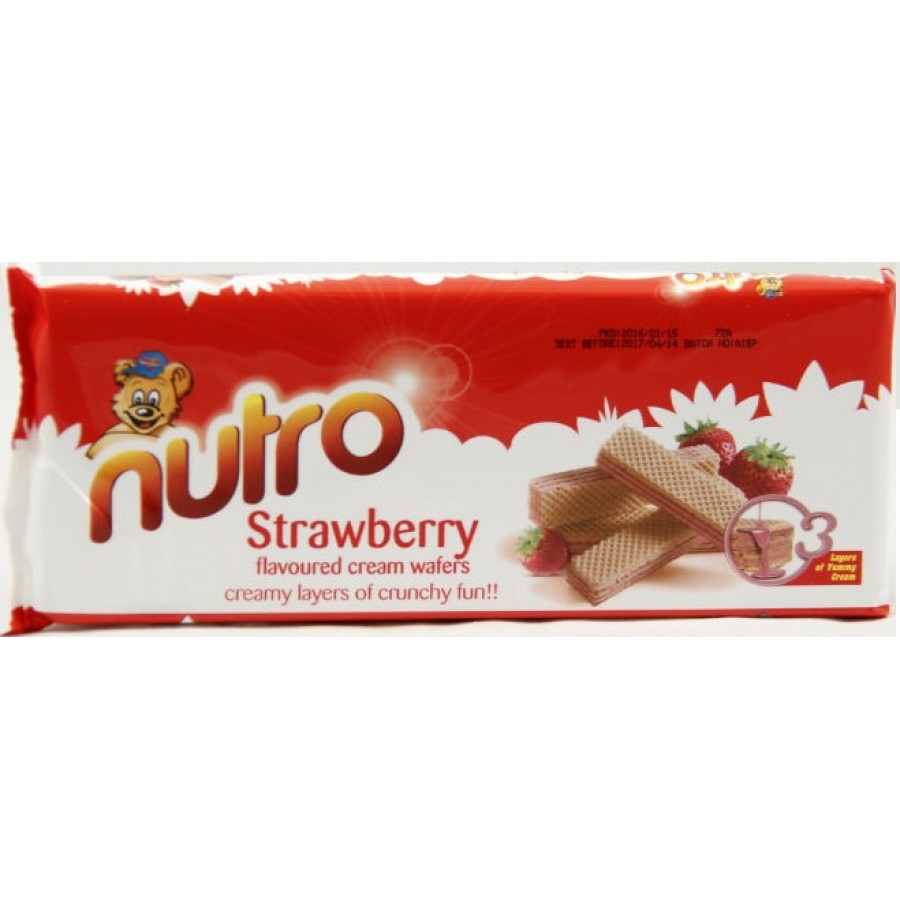 Biscuit Wafers Strawberry Nutro 170g (6291007500370)