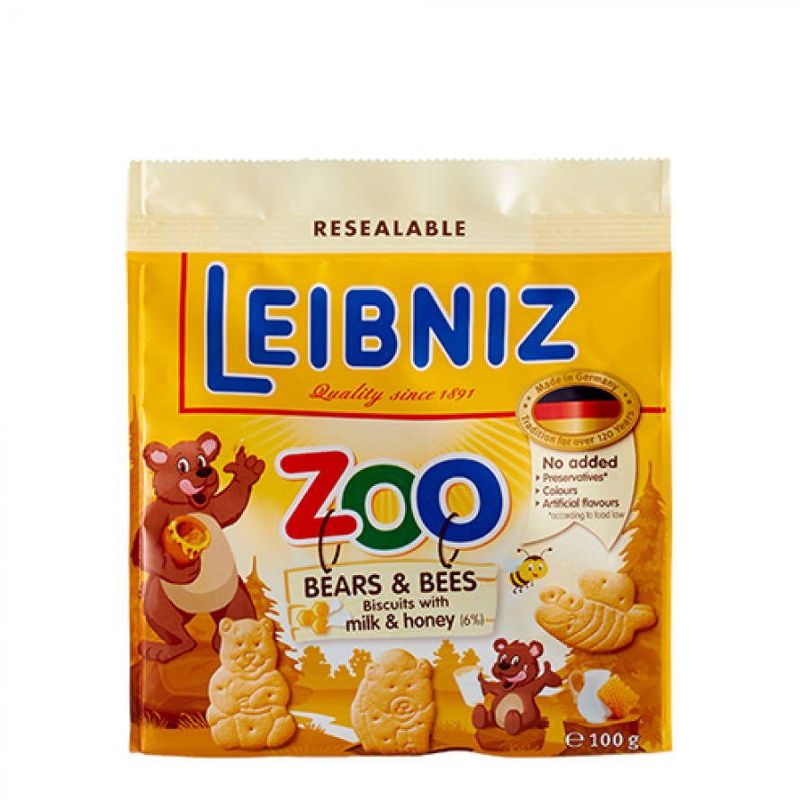 Zoo Bears Bee Biscuit Bahlsen 100g (4017100107412)
