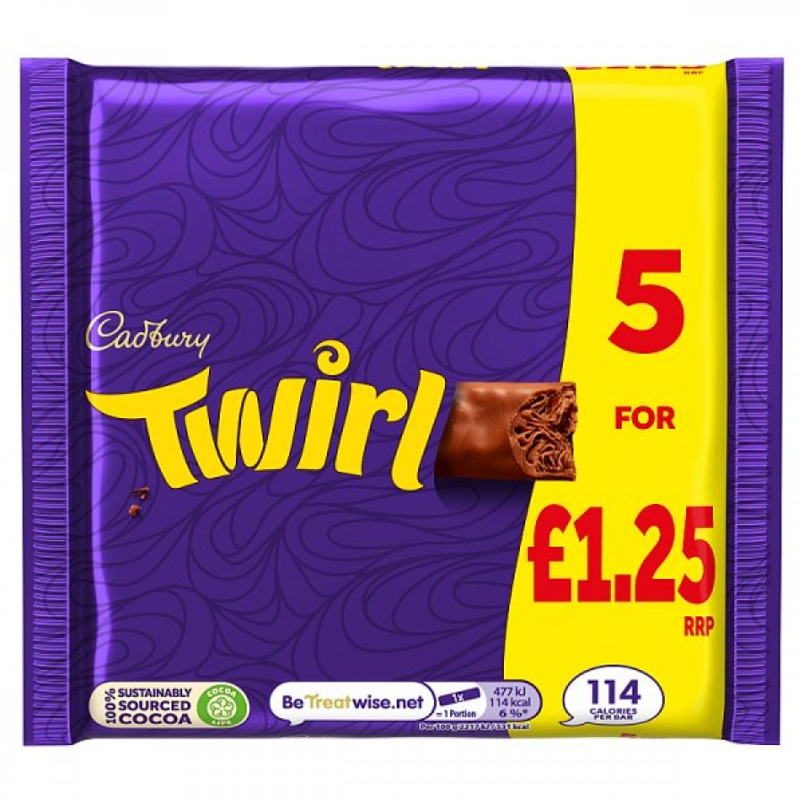 Cadbury Twirl 5 bars 7622201713812