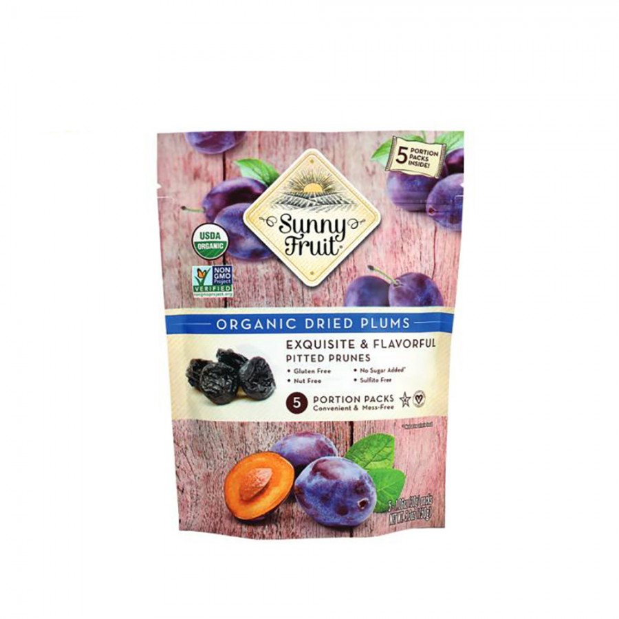 Sunny fruit organic dried plums 150g 842515006807