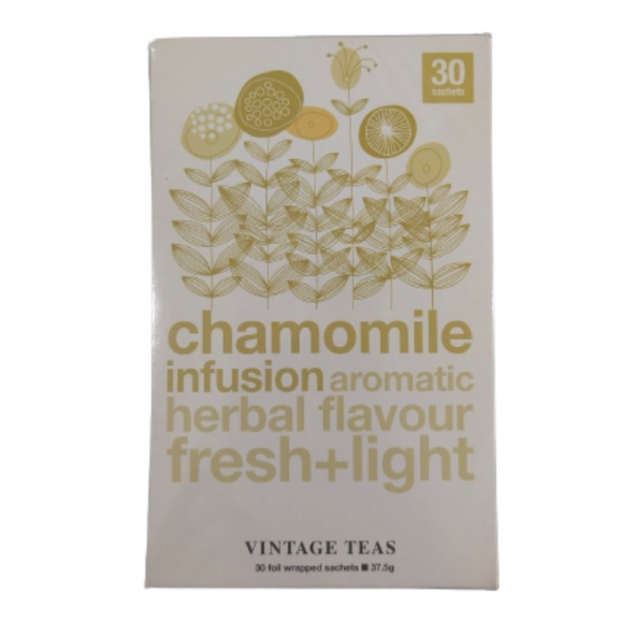 Vintage teas Chamomile + honey infusion aromatic herbal flavor fresh + light 4792128052301