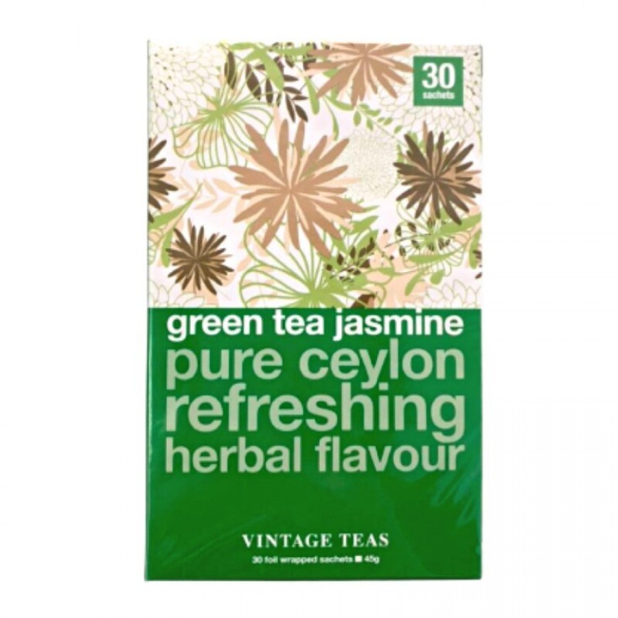 Vintage teas Green tea jasmine oure Ceylon refreshing herbal flavor 4792128060481