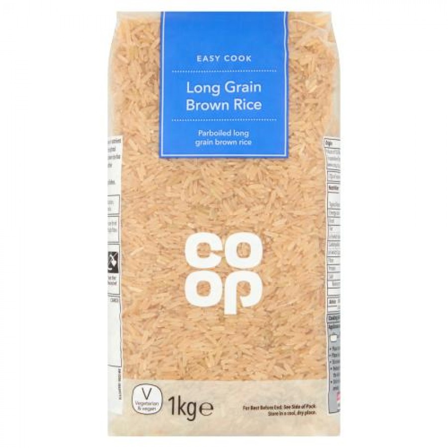 Coop Long Grain Brown Rice 1kg 5000128987684