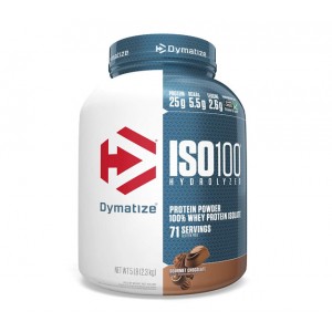 Dymatize ISO 100 Protein Powder Gourmet Chocolate flavored 2.3kg 705016353187