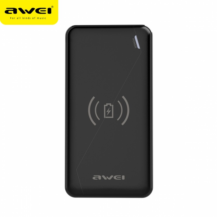 awei Wireless Charging Power Bank 10000 mAh (6954284056892)